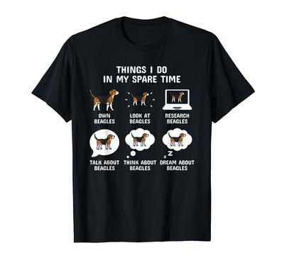 Dinge Die In Meine Freizeit Beagle Dog T-Shirt