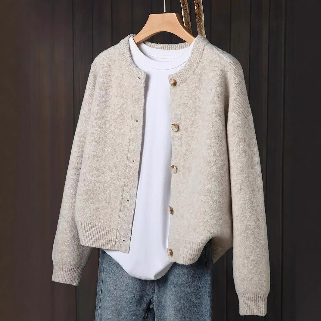Women S Loose Knit Cardigan Casual Autumn Winter Outerwear S