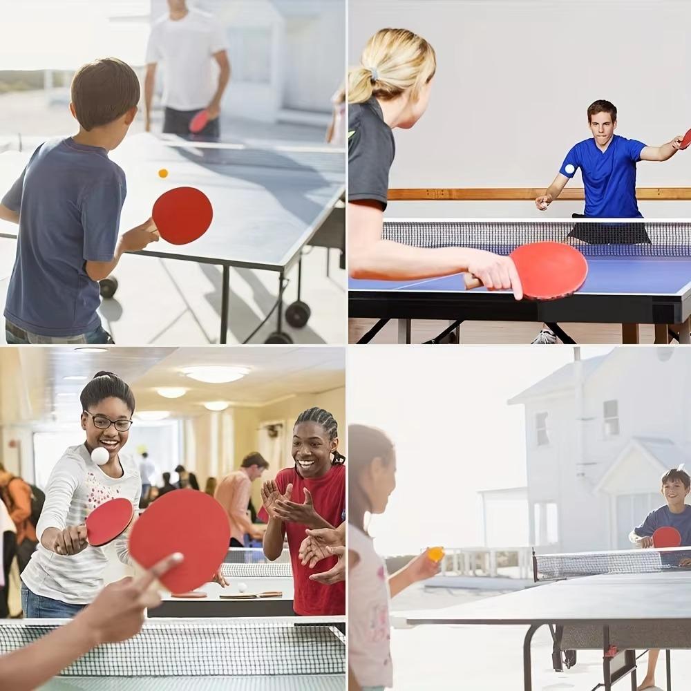 Ping Pong Paddle Set, Portable Table Tennis Set With Retractable Net,rackets,balls And Carry Bag For Indoor/outdoor Games