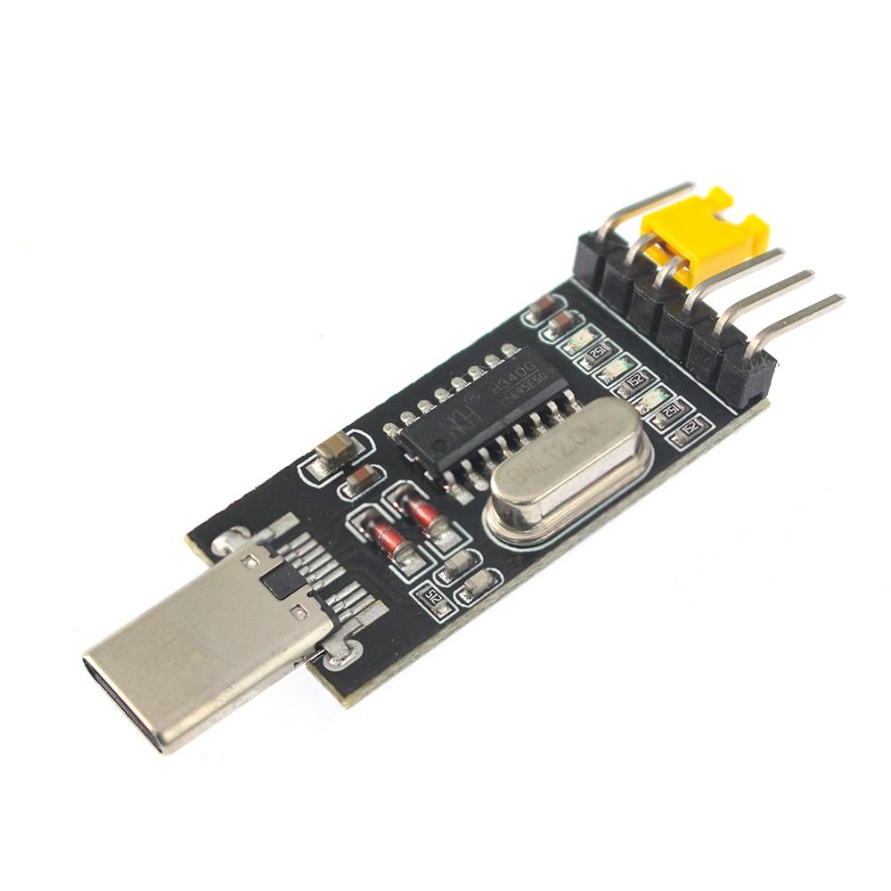 1PCS CH340G CH340 USB To TTL Converter UART Module 3.3V 5V Switch Type-C Male/female STC Microcontroller Board USB To Serial