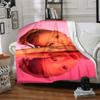 Pink Reflection Portrait Blanket Soft Throw Blanket For Home Bedroom Bed Sofa Travel Office Solid Christmas Blanket
