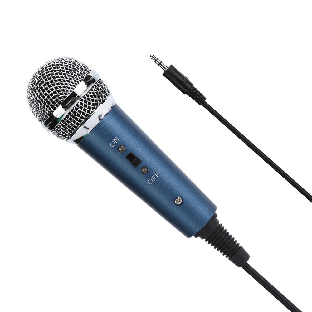 With U Shaped 3.5mm Adapter Wired Condenser Microphone Karaoke Microphone  Audio Recording