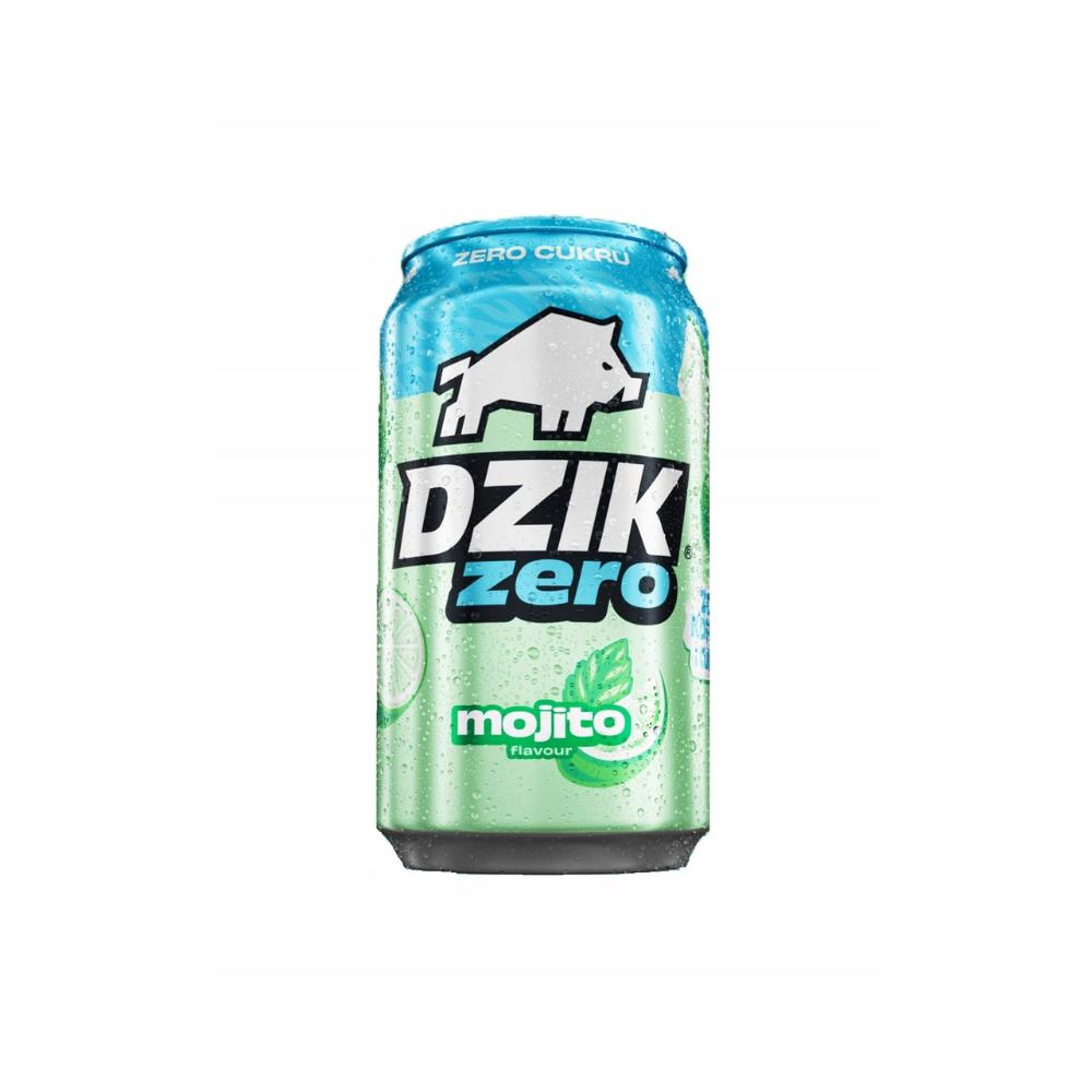 Dzik Carbonated Drink Mojito Zero Caffeine Zero Sugar 330ml X 24 Pieces