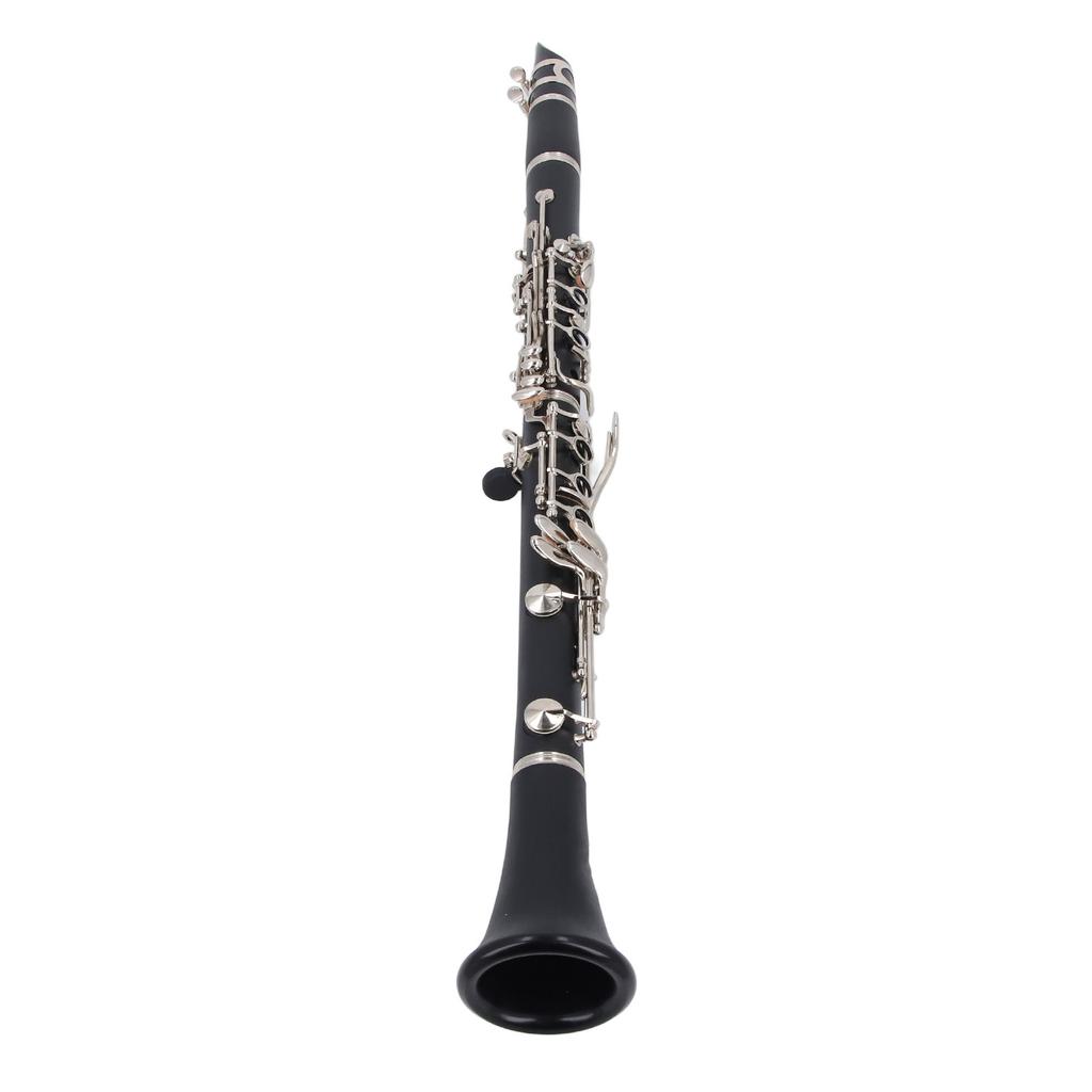 Professional Bb Clarinet Engineering Plastic 17 Keys B Flat Clarinet Instrument for Practice