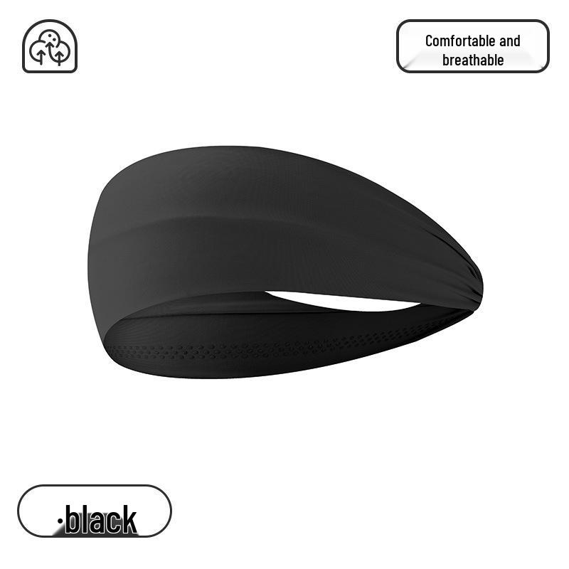 Unisex Sweat-Absorbing Embroidered Headband for Sports, Running, Fitness, and Yoga
