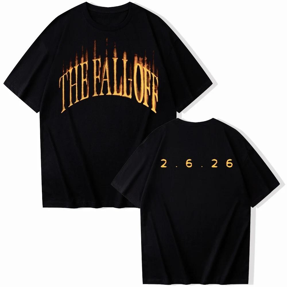 

J Cole The FallOff Album Tour 2026 Print Tshirt Harajuku Unisex Women Oneck Casual Hip Hop Streetwear Oversized Shirt Tops Y2K S