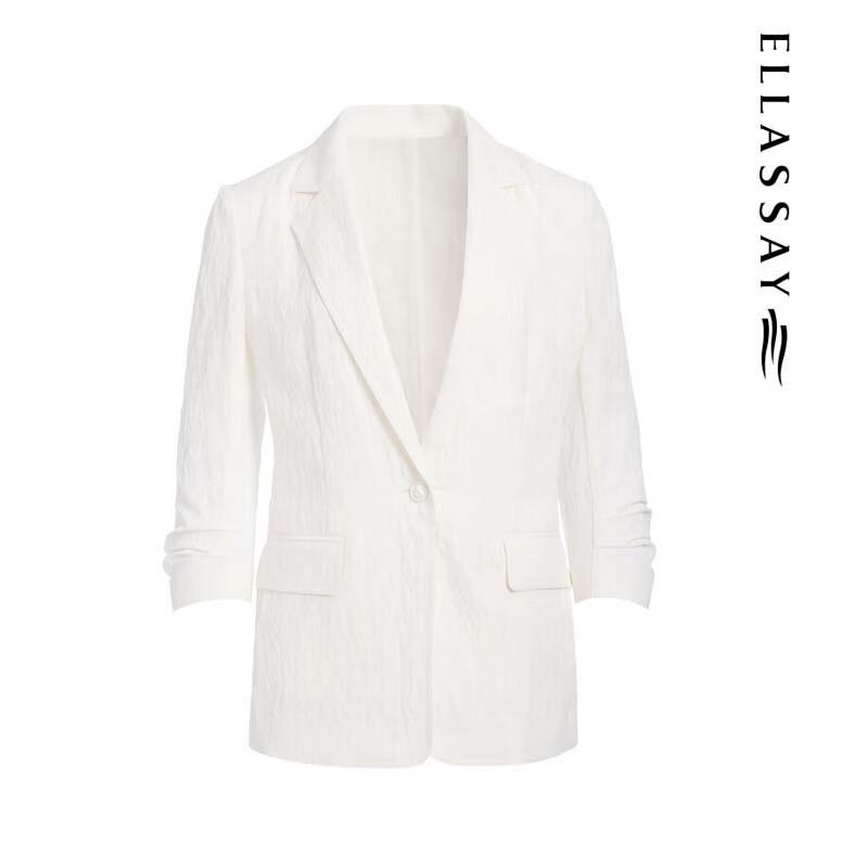 ELLASSAY Women's Versatile 3/4 Sleeve Blazer Jacket