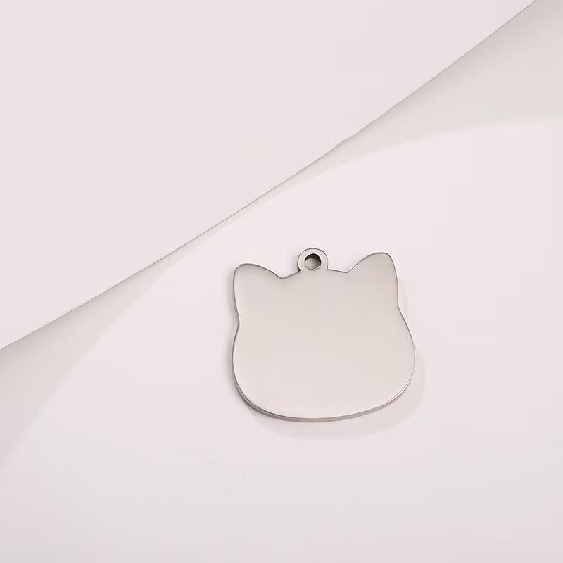 Laser-Engraved Stainless Steel Pet ID Tag for Dogs & Cats