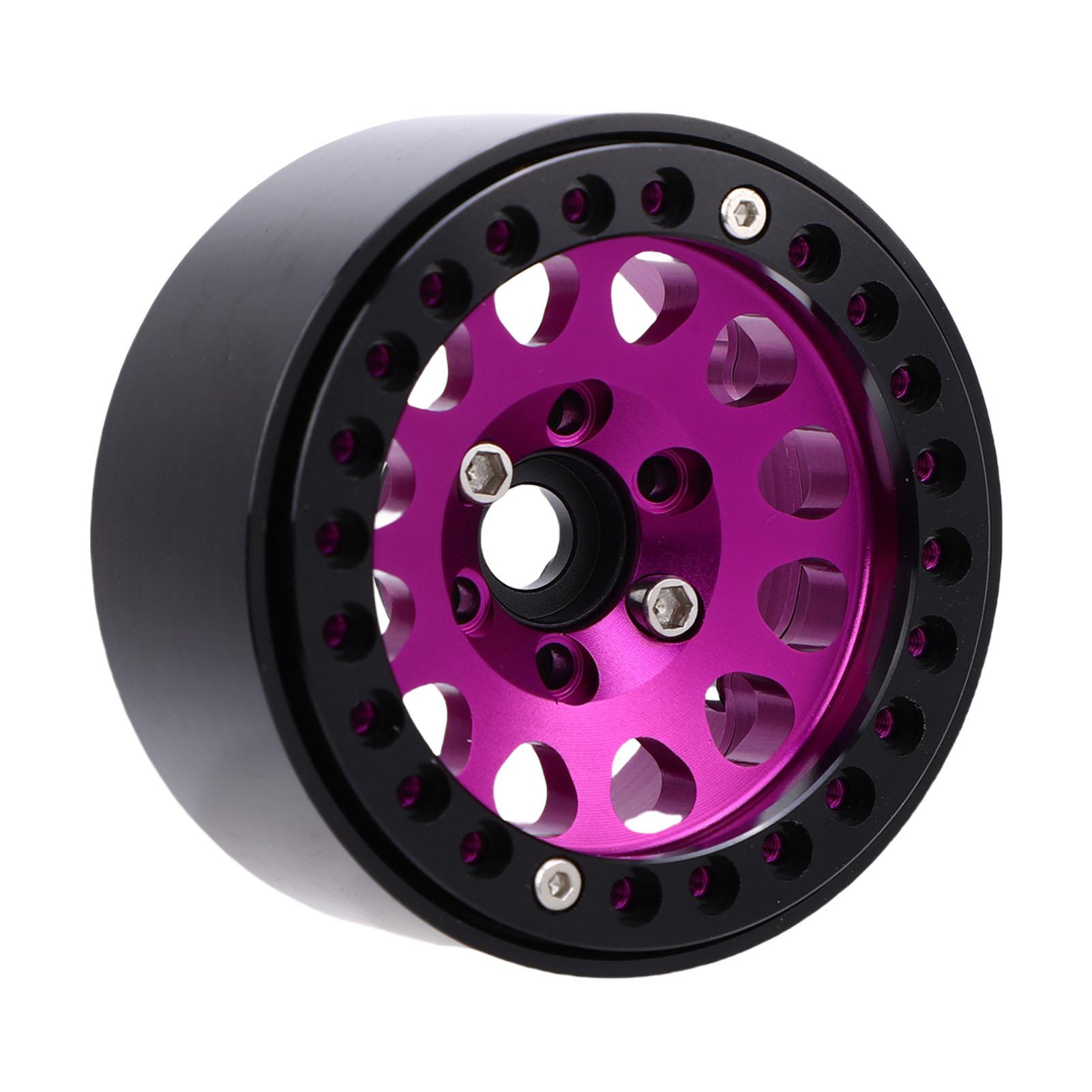 

4pcs 1.9 Inch RC Wheel Hub RC Accessories Aluminum Alloy Wheel Hub for 1 10 RC Crawler Car Purple Purple фіолетовий