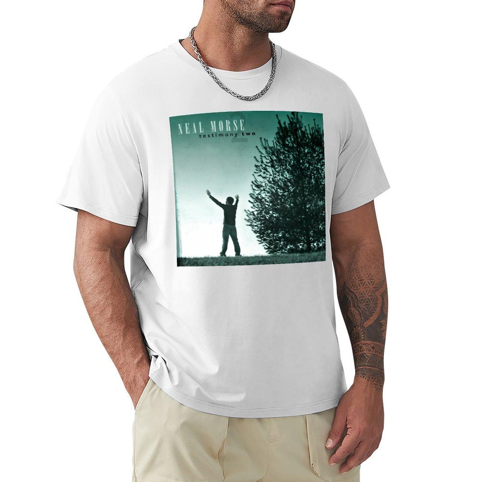 Neal Morse Testimony Two album cover art merch TShirt anime tshirt plain mens graphic tshirts hip hop S