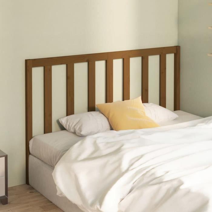 VidaXL Headboard Honey Brown 146x4x100 Cm Solid Pine Wood 817693