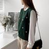 New ArrivalS Open Run Women S Wave Round Floral Embroidery Wool Knit veSt