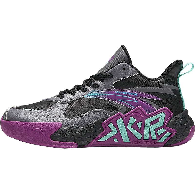 Anta Comfortable Classic Fashion Versatile Non-Slip Shock Absorbing Wear-Resistant Mid-Top Kids Basketball Shoes Men Sneaker A12431101