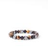 Festive Gifts Tiger Eye Black Onyx And Hematite Hexagonal Beaded Bracelet Bold Fashion Jewelry For Men Daily Wear Simple Versatile Accessory