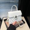 Small Bag Women's Bag Niche 2025 New Trendy Fashion Foreign Texture Handbag Versatile Shoulder Messenger Bag Diamond Grid