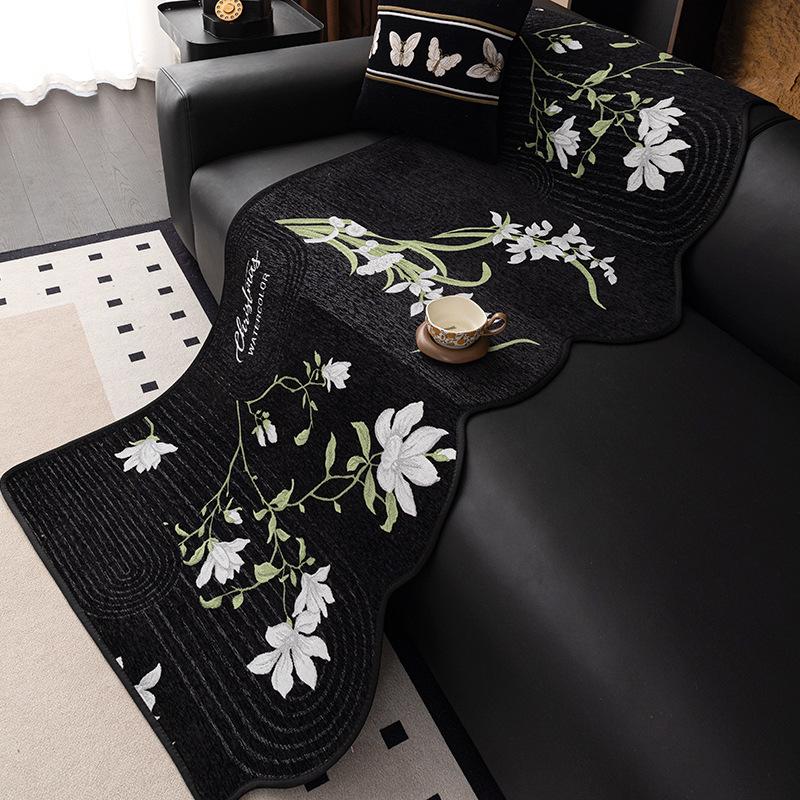 New Combination Sofa Cushion, Universal In All Seasons, Irregular One-Piece Straight-Row Special-Shaped Sofa Cover