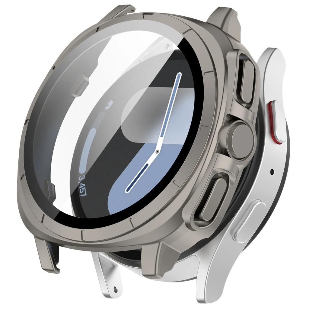 Glass+Case for Samsung Galaxy Watch 7 40mm 44mm Screen Protector Change To Ultra Bumper Cover iWatch Galaxy Watch 7 Accessories
