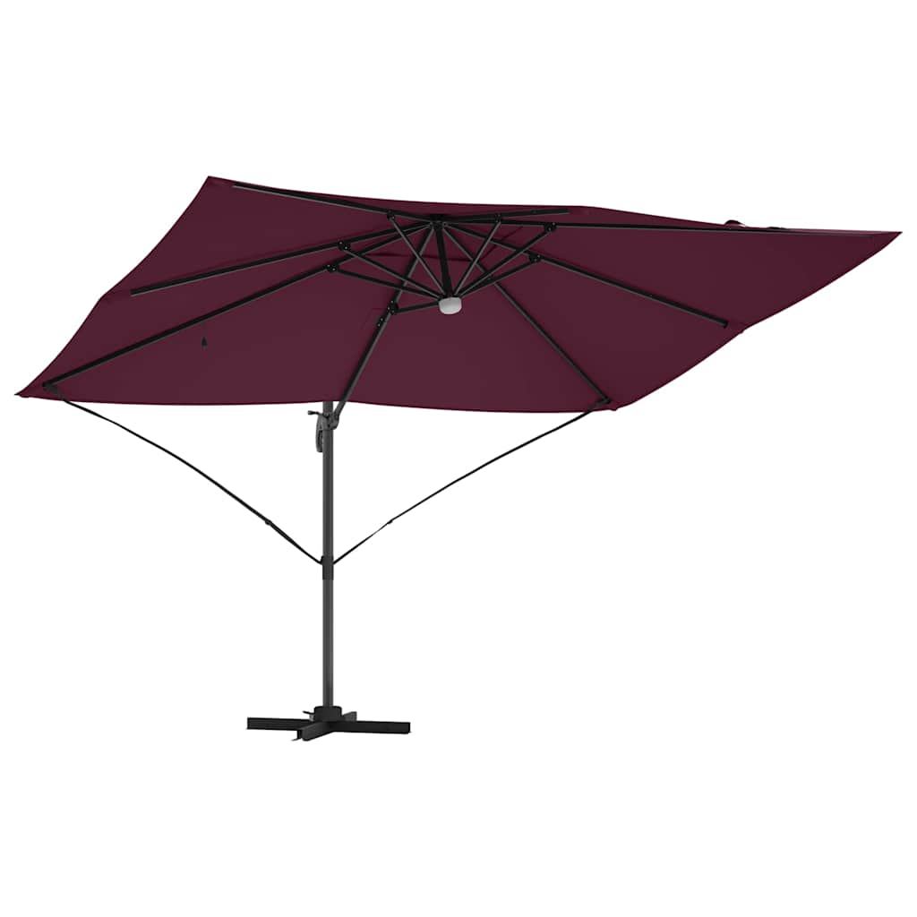 Sun Umbrella Bordeaux Red 351 X 250 X 253 Cm