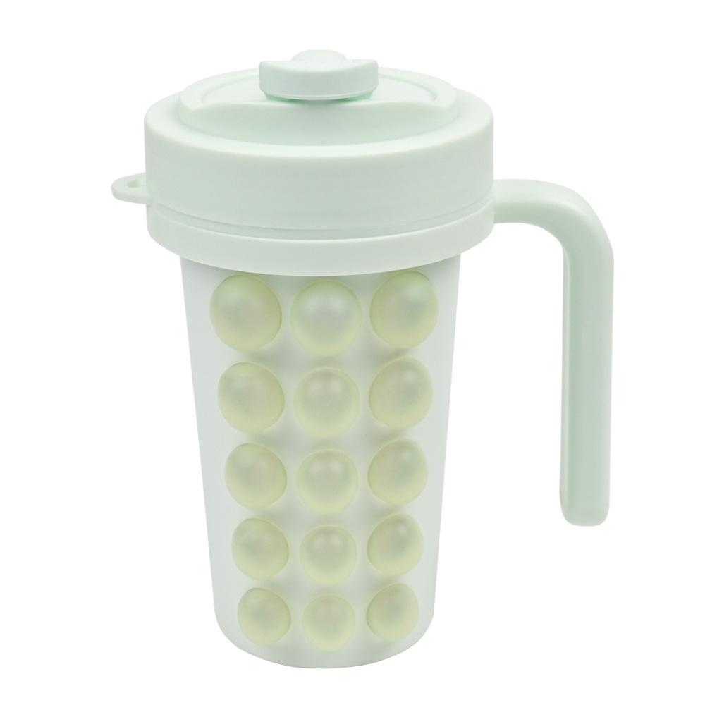 600Ml Creative Cup Food Grade Silicone Ice Cube Tray Mould Stainless Steel Water Bottle Portable Straw Water Cup