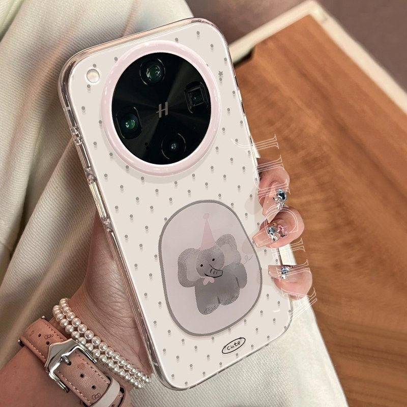 Applicable To Oppofindx1spro Mobile Phone Case, Advanced Sensor Belt Bracket, Female X1ultra Star Soft Cute Elephant
