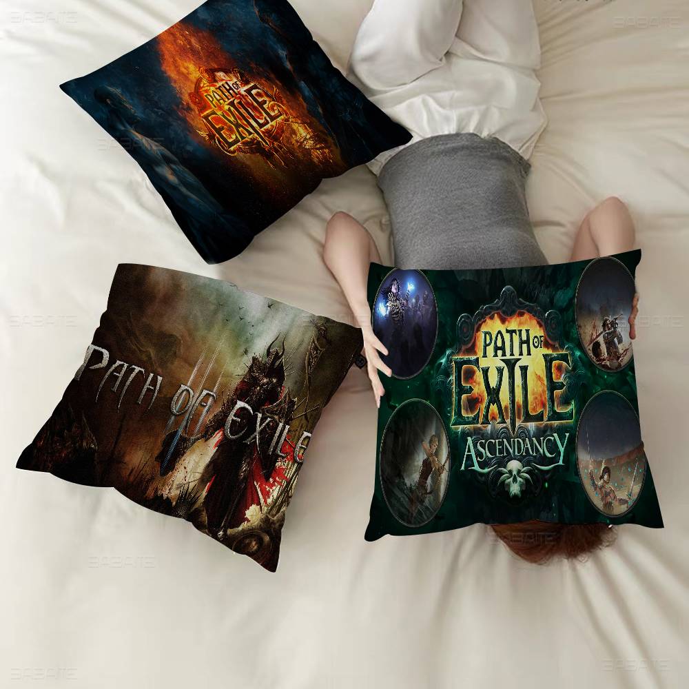 P-Path O-Of E-Exile Personalized Pillow Cover Kids Bedroom Wild Party Decor Pillowcase kid Birthday shower Gift