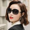 Women's Classic Camellia Large Frame Sunglasses with Fox Head Design, UV Protection, Small Face Fit, Trendy Style