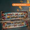 Retro Metal Wall Sign 15.7x3.9 Funny Artist Room Decor, 2D Flat Art Studio Plaque with Pre-Drilled Holes, Vintage Art Supply