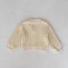 Internet Celebrity Trendy Style Baby Girl Infant Pearl Knit V-neck Sweater Newborn Long Sleeve Cardigan