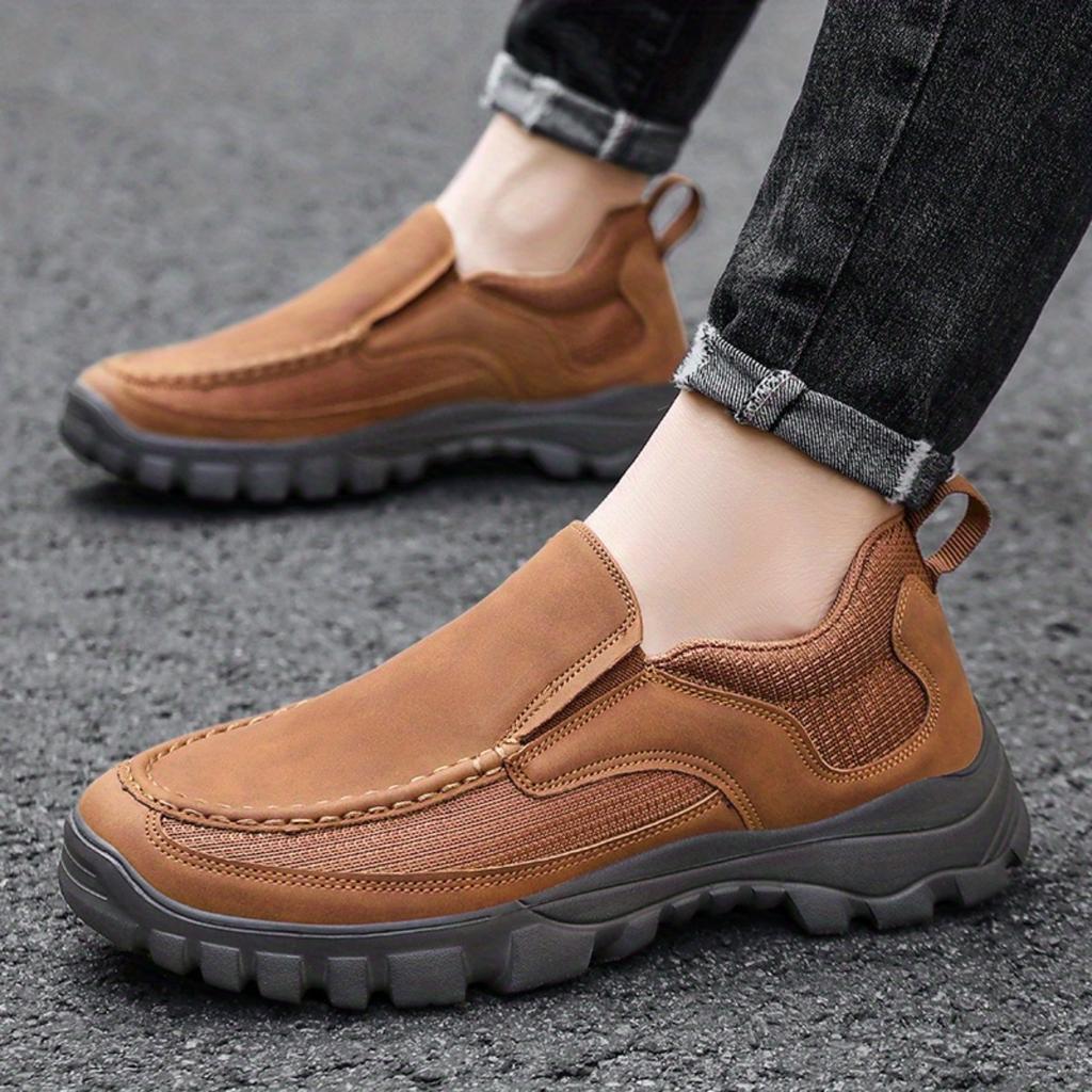 Men's Casual Loafers - Stylish Breathable Fabric Lining, Non-slip EVA Sole for Driving and Business Shoes