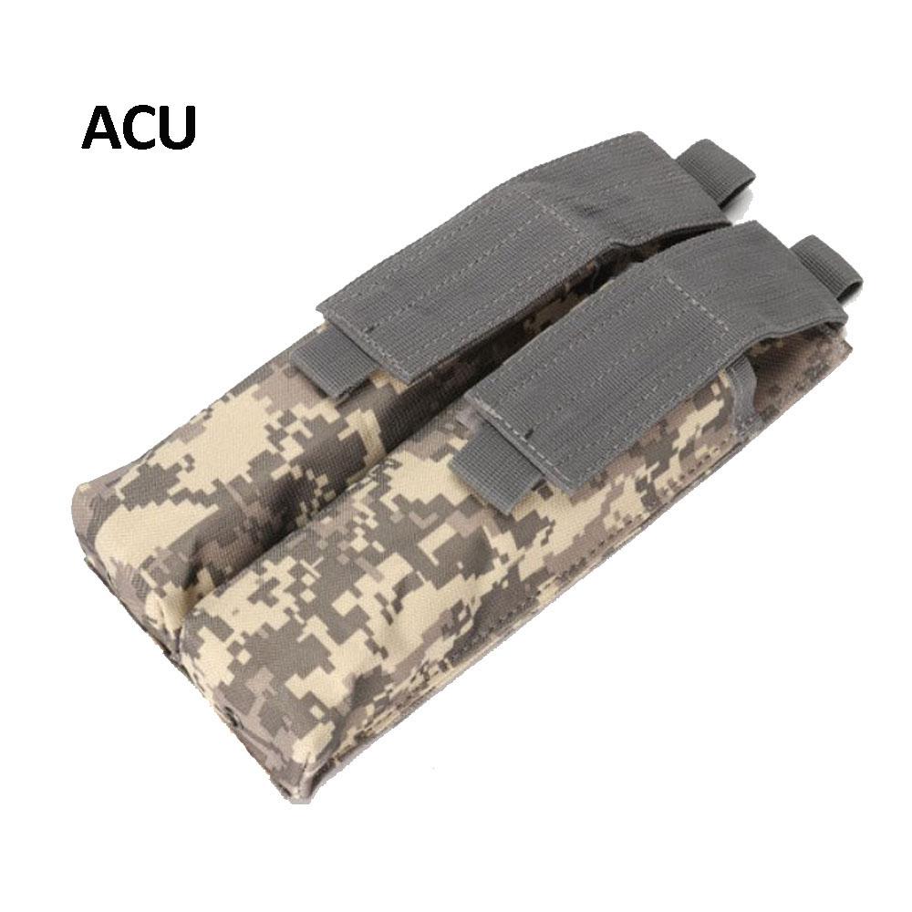 Sac de chargeur Molle camouflage en nylon 1000D, deux unités, pochette de chargeur tactique, étui de chargeur.