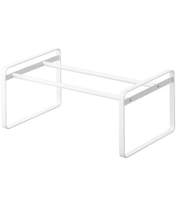 Yamazaki Jitsugyo 7209 Telescoping Shoe Rack, White, Approximately W41-70 X D25 X H17.5cm Frame Frame Fits Under Shoe Cabinet Shoe Storage 7209