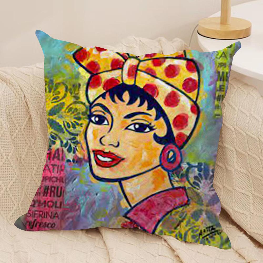 AAesthetic Art Venezuela Cushion Cover Silky Short Plush DoubleSided Printed Pillow Case for Sofa All Seasons Home Decor Gift