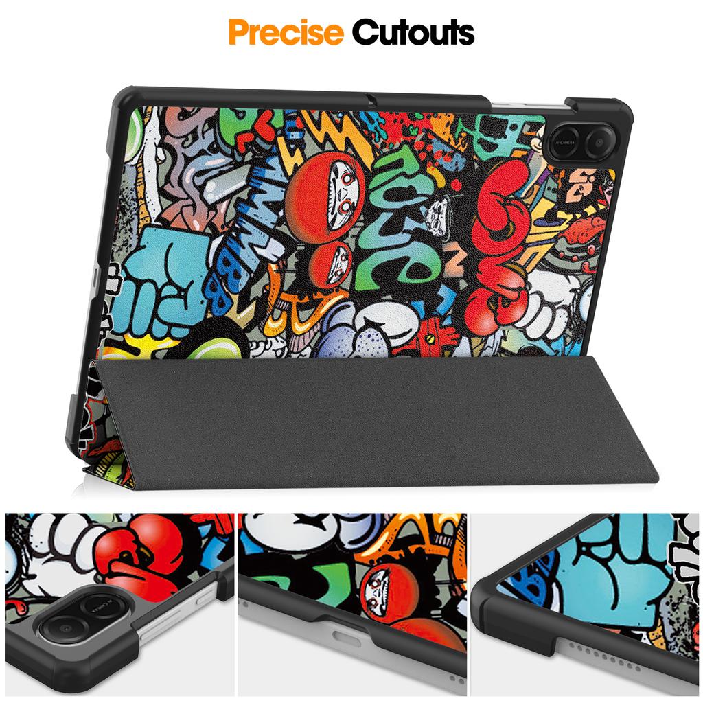For Honor Pad X8a Case Pattern Print Leather Stand Tablet Cover