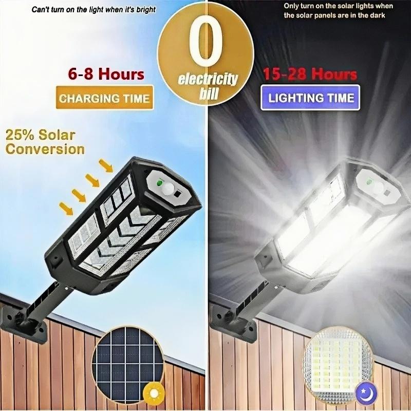 Solar LED Lights Outdoor Solar Lights Of Motion Sensor 3 Modes Waterproof IP65 Solar Garden Light Street Yard Lantern