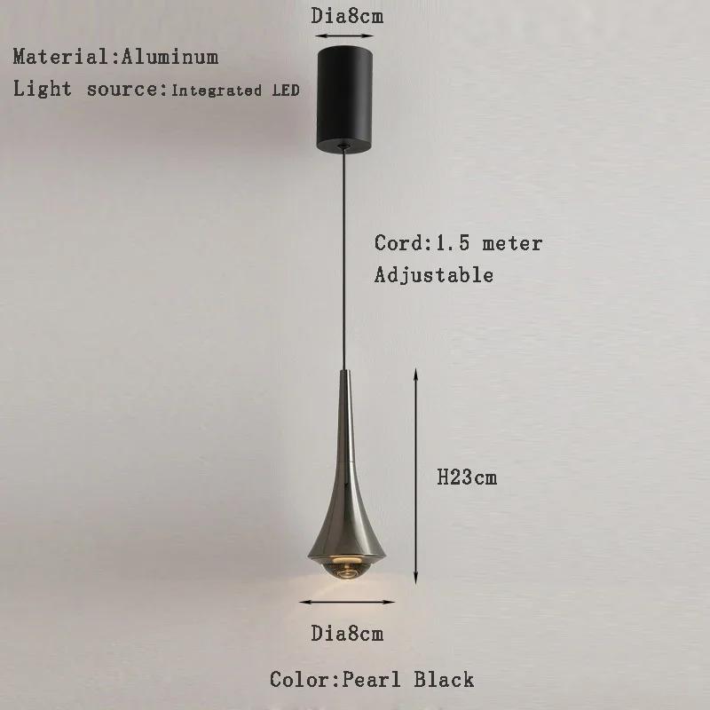 

Lamp Mini LED Pendant Light, Modern Aluminum Anti-Glare Hanging Lights, Height Adjustagble Bedside Lamps For Dining Room Bedro cool white 6000K