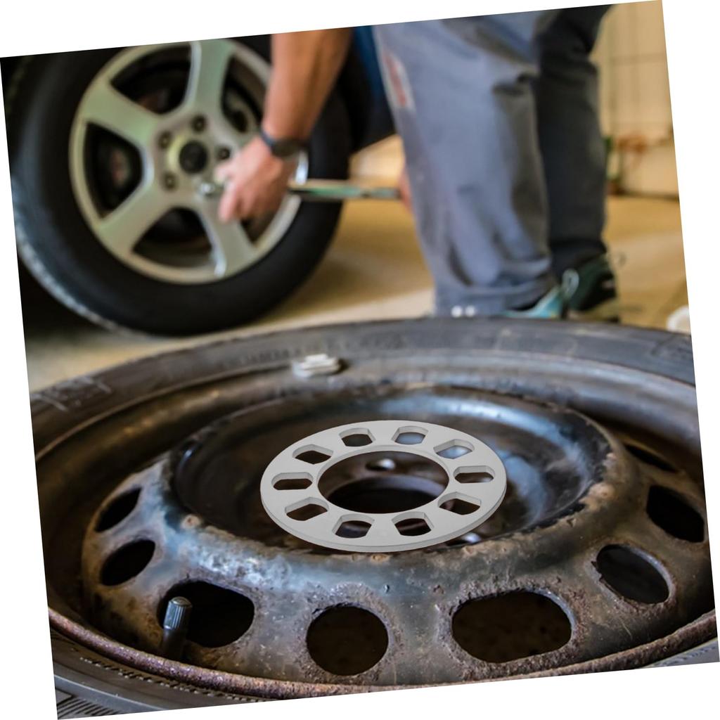 Anneome Improved Ride Hub Centric Wheel Spacer 5mm Aluminum Alloy Car Wheel Spacer Universal Fit