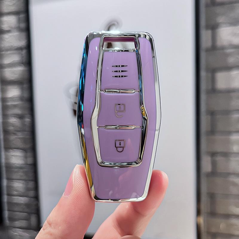 High-Grade Key Cover for 26 New Mitsubishi Outlander Models - Protective Car Shell & Buckle Design for Men