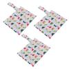 3pcs Wet Bag Water Resistant Reusable Portable Hanging Diaper Wet Bag for Home Travel T11