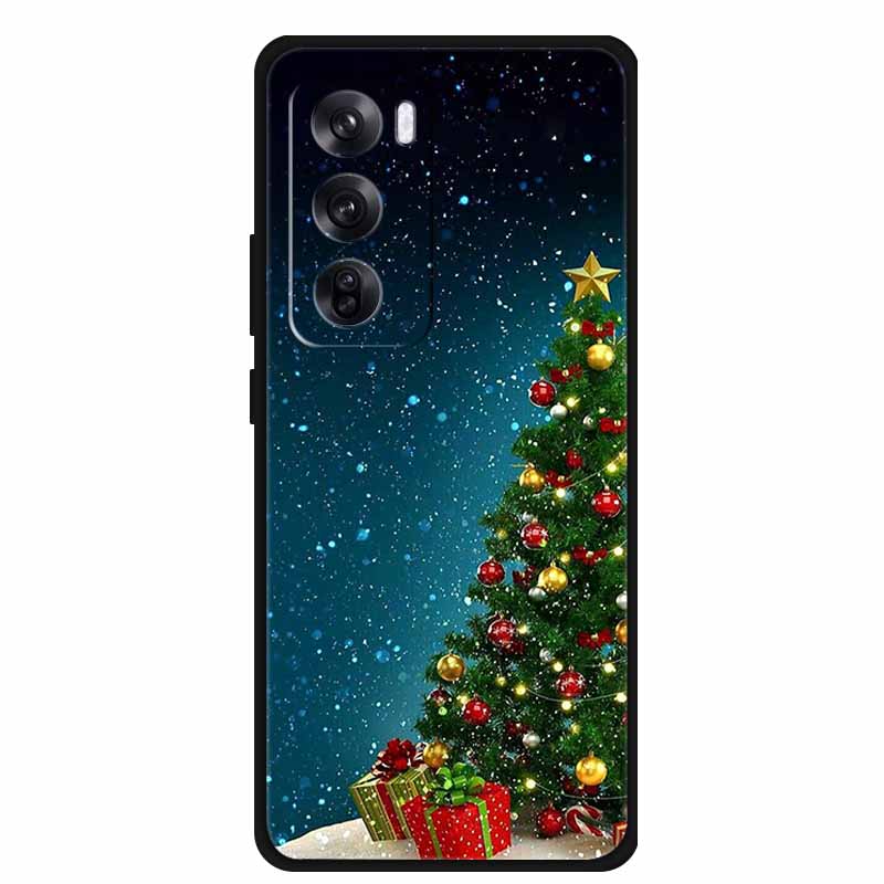 2024 Christmas Phone Cases For Oppo Reno12 Pro 6.7"Cases Soft TPU Silicone For Oppo Reno12 5G Cover Bumper Funda Reno12 12Pro 5G