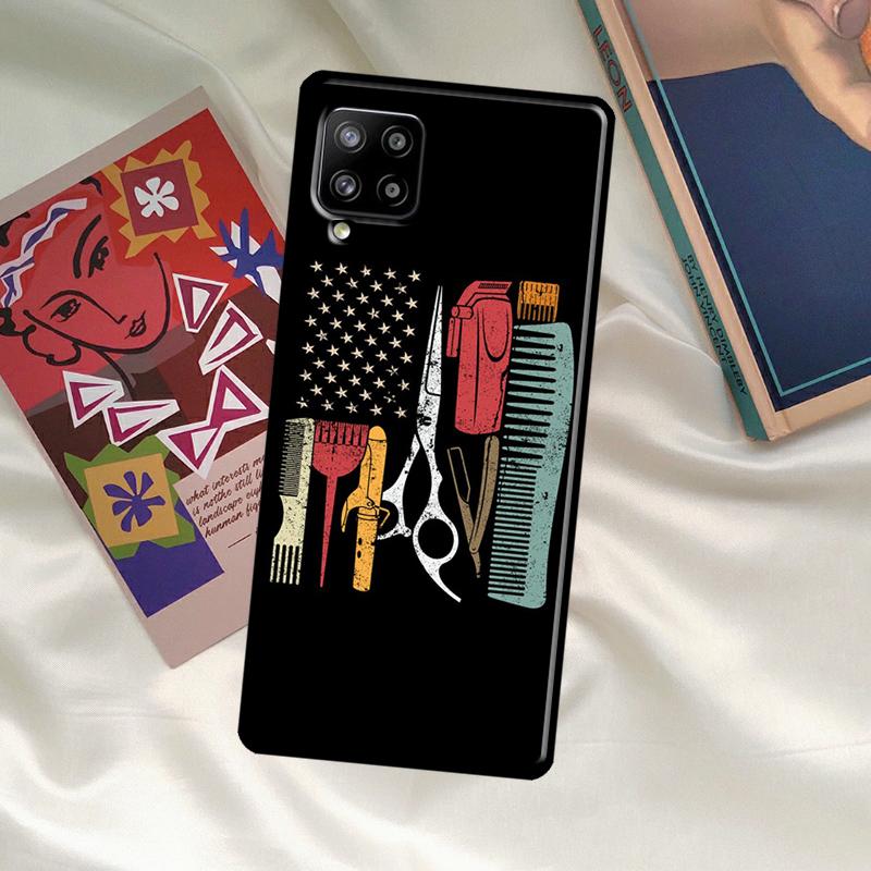 Barber Shop Hair Stylist Tools Case For Samsung Galaxy A52 A32 A12 A33 A06 A16 A26 A36 A56 A15 A53 A13 A34 A54 A14 A35 A55