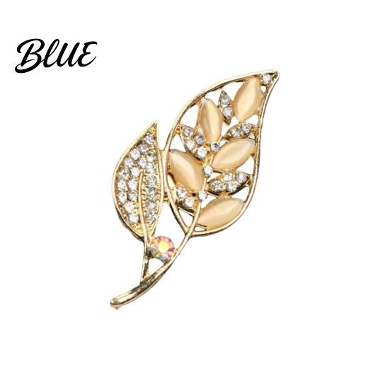 Decorative Brooch Pin Retro Style Leaf Floral Design Lapel