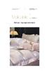A-Class Tencel Cotton Luxury 4-Piece Bedding Set: Skin-Friendly Jacquard Satin Duvet & Fitted Sheet