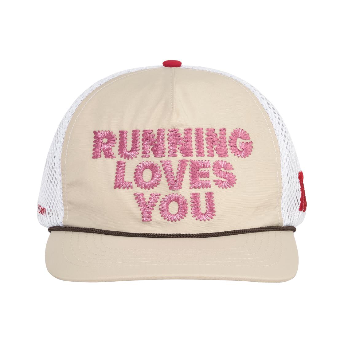 Alex Zono Running Loves You Trucker Hat OG Beige - CapeTown ONE SIZE