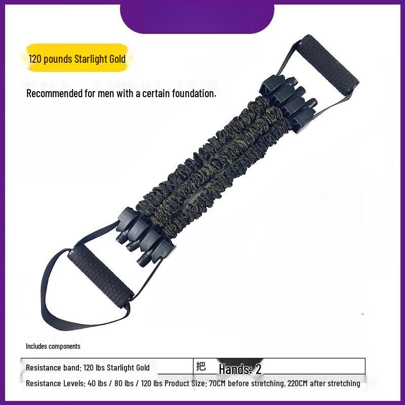 WEZHO Latex Resistance Band Chest Expander