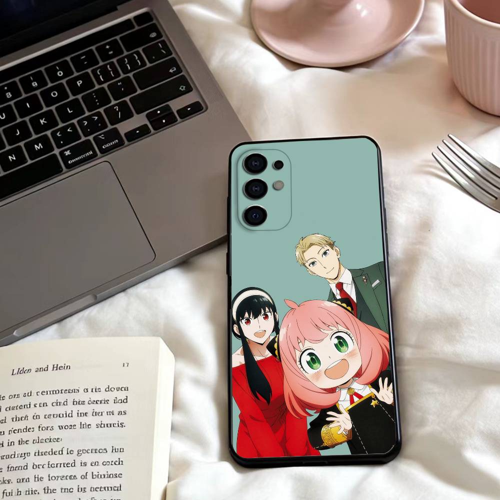 Anime S-Spy X F-Family  Phone Case For Samsung S25,24,23,22,30,21,10,9,Ultra,Plus,Lite,FE,4,5 G Soft Black Case