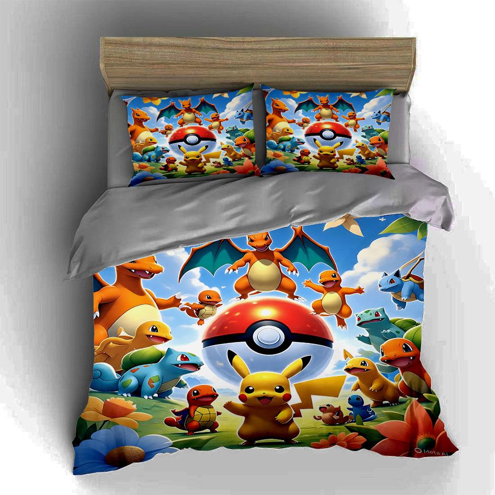 Colorful Cartoon Characters. Bedding Duvet Cover Sets Duvet Covers Pillowcases Gifts (1 * Duvet Cover 2 * Pillowcases, Without Duvet Insert)