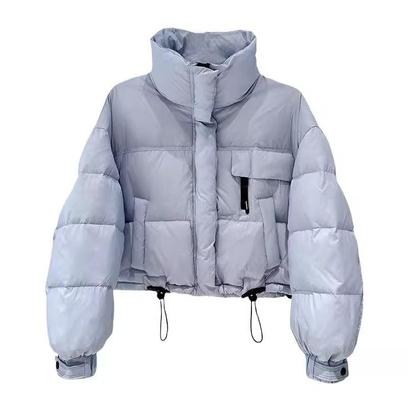 Cotton Suit Women's Short New Stand Collar Simple Thickened Small Fashionable Bread Suit Jacket