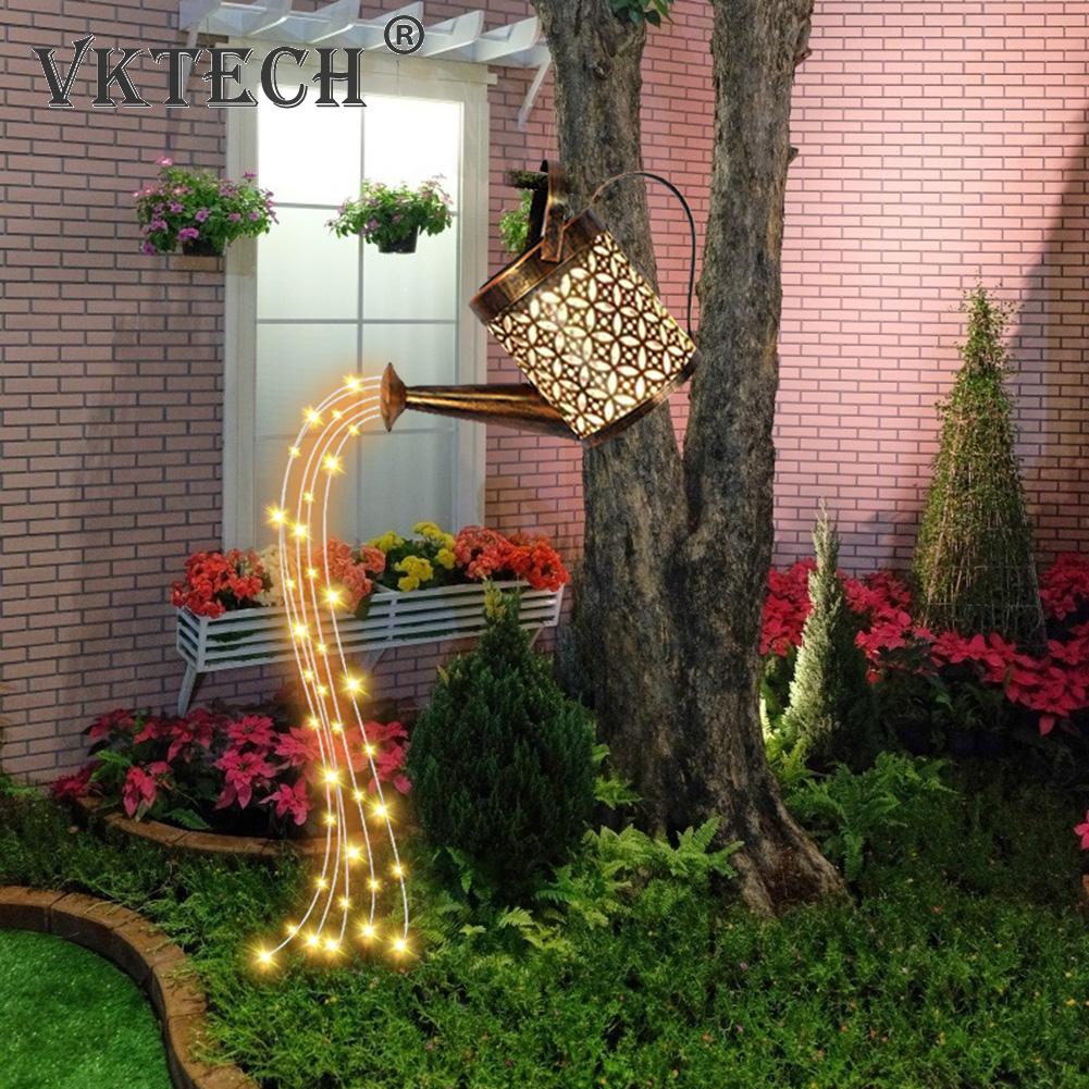 2025 Solar Watering Can Light Solar Lamp LED Shower Solar Fairy Light String Garden Yard Lawn Art Outdoor Christmas Decorations