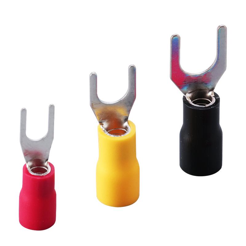 SV Series Pre-insulated Copper Fork Crimp Terminal for Rail Mounting