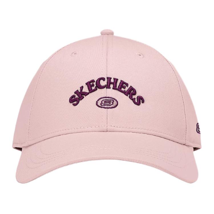 Skechers Front Letter Embroidery Design Baseball Cap Unisex Hats Pink L225U026-04R5 M